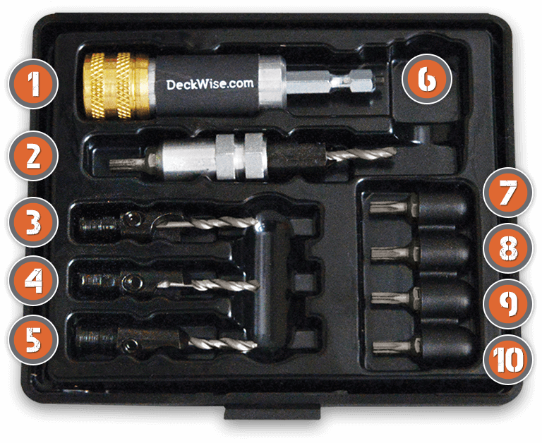 Herramienta 3 en 1 para terrazas Drill & Drive™ de DeckWise®