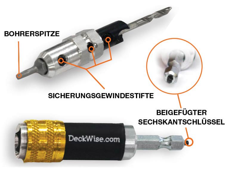 DeckWise® Drill & Drive™-Bohrer für den Terrassenbau