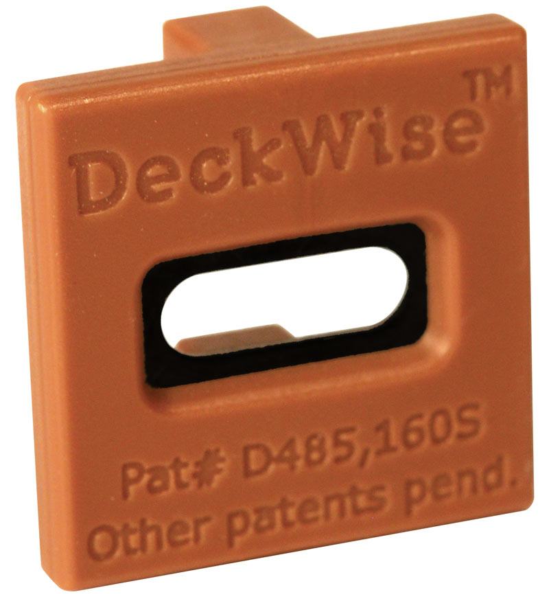 deckwise extreme4 hardwood clip brown - front view