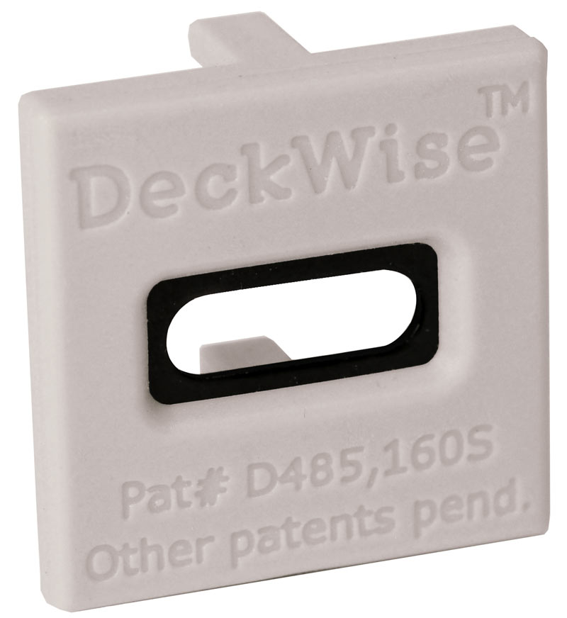 DeckWise® ExtremeKD® hardhout clip grijs – vooraanzicht