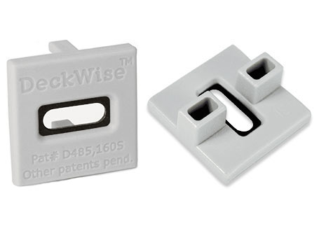 DeckWise® ExtremeKD™ Hartholz-Clip verbundstoffgrau