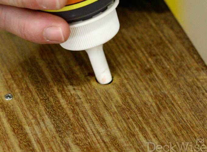 Hardwood plug installation: Step 5