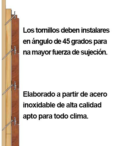 Diagrama de instalación de sujetadores ocultos para revestimiento DeckWise®