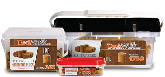 deckwise hardwood plug containers