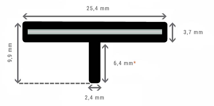 Hardwood clip Extreme® afmetingen