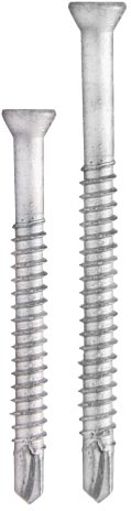 Acercamiento de tornillo metálico autorroscante DeckWise® para vigas